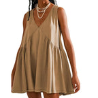DANNA™ - Casual Women’s V-Neck Tank Dress with Flared A-Line