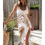 EVELYNA™ - Chic Ribbed Slit Bodycon Dress