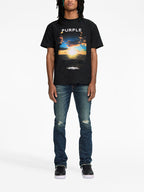 Purple Brand Sunrise At Sea Print T-Shirt