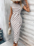 MATILDA™ - Casual Short Sleeve Dress with Knot Detail for Vacations