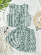 MOESHA™ - Chic Summer Sleeveless Vest and High-Waist Shorts Set
