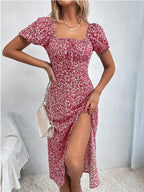 COLETTE™ – Casual Summer Square Neck A-Line Dress