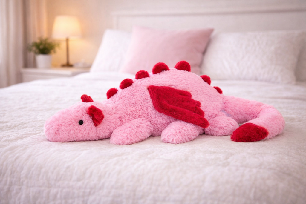 Heart Dragon pink Plush 50 cm