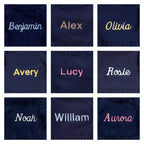 Bashful Luxe Bunny Willow with Personalized Navy Jumper