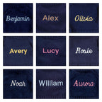 Blossom Cream Bunny 'Berry' with Personalized Navy Jumper