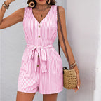 JAMILA™ – Lightweight Sleeveless Curvy Fit Tank Romper