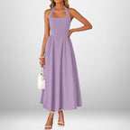 BILLIE™ - Women's Sleeveless Pocket Zipper Back A-Line Summer Dress