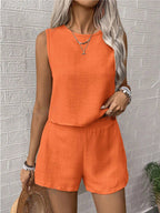 CLARISSE™ - Chic Sleeveless Tank & Shorts Set
