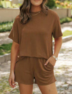 PETUNIA™ - Comfy Short Sleeve and Short Summer Set