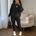 TAMA™ - Cozy Long Sleeve Sweater and Drawstring Pants Set