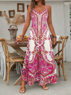 PUGAR™ - Chic Summer Sleeveless Strap Maxi Dress
