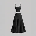 DALI™ - Comfy Sleeveless Crop Top and A-Line Skirt Set