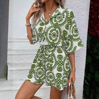 CASSIA™ - Elegant Summer Floral Boho Romper
