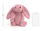 Personalized Bashful Tulip Pink Bunny Medium