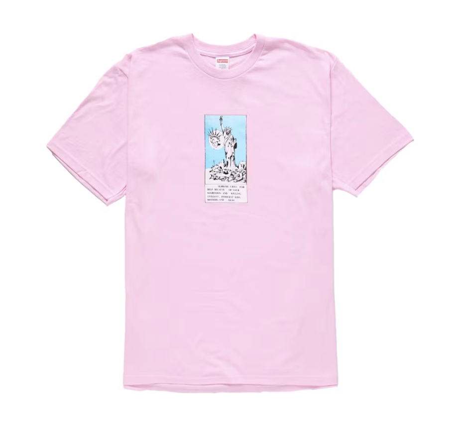 Supreme Liberty Tee - Light Pink (FW24)