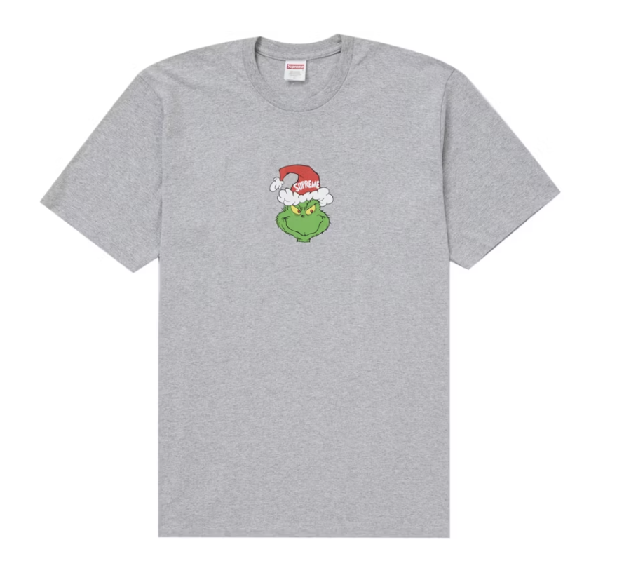 Supreme Grinch Tee - Heather Grey (FW24)