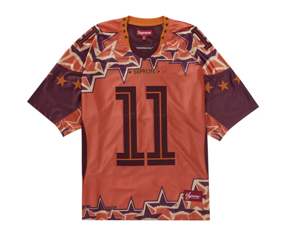 Supreme Stars Football Jersey - Orange (SS25)