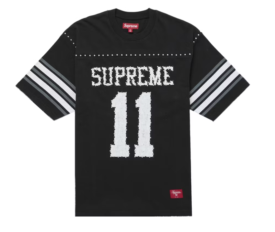 Supreme Studded S/S Football Top - Black (SS26)
