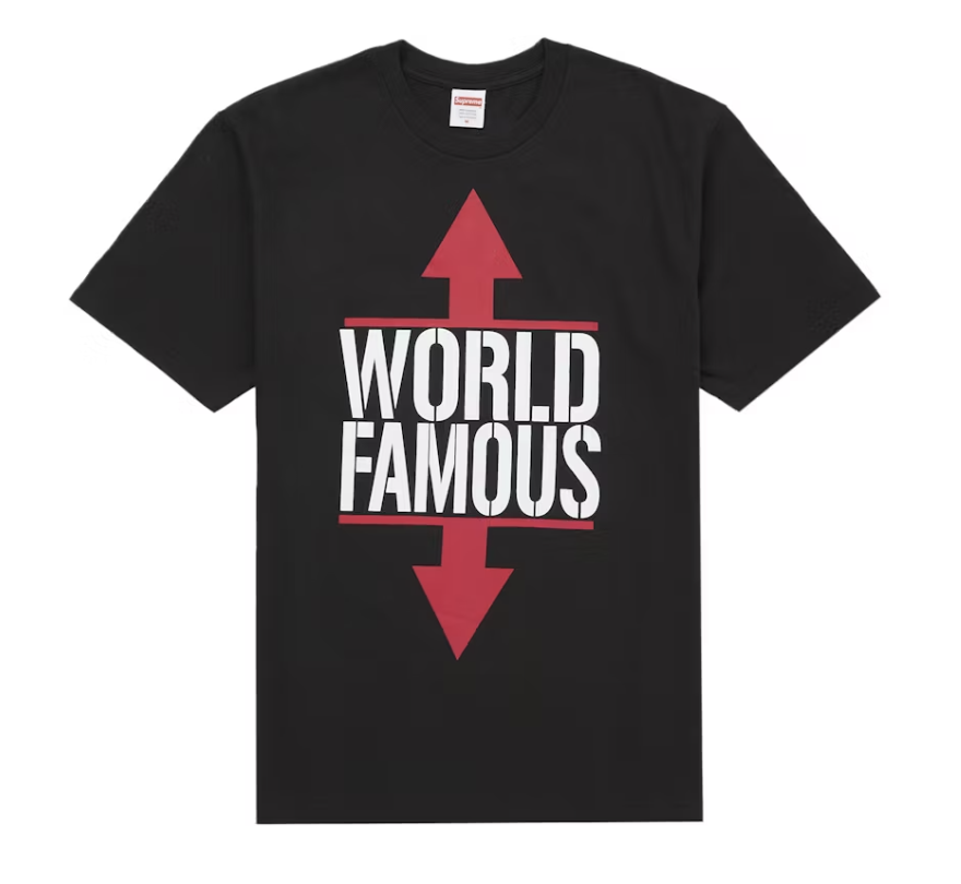 Supreme World Famous Tee - Black (SS26)