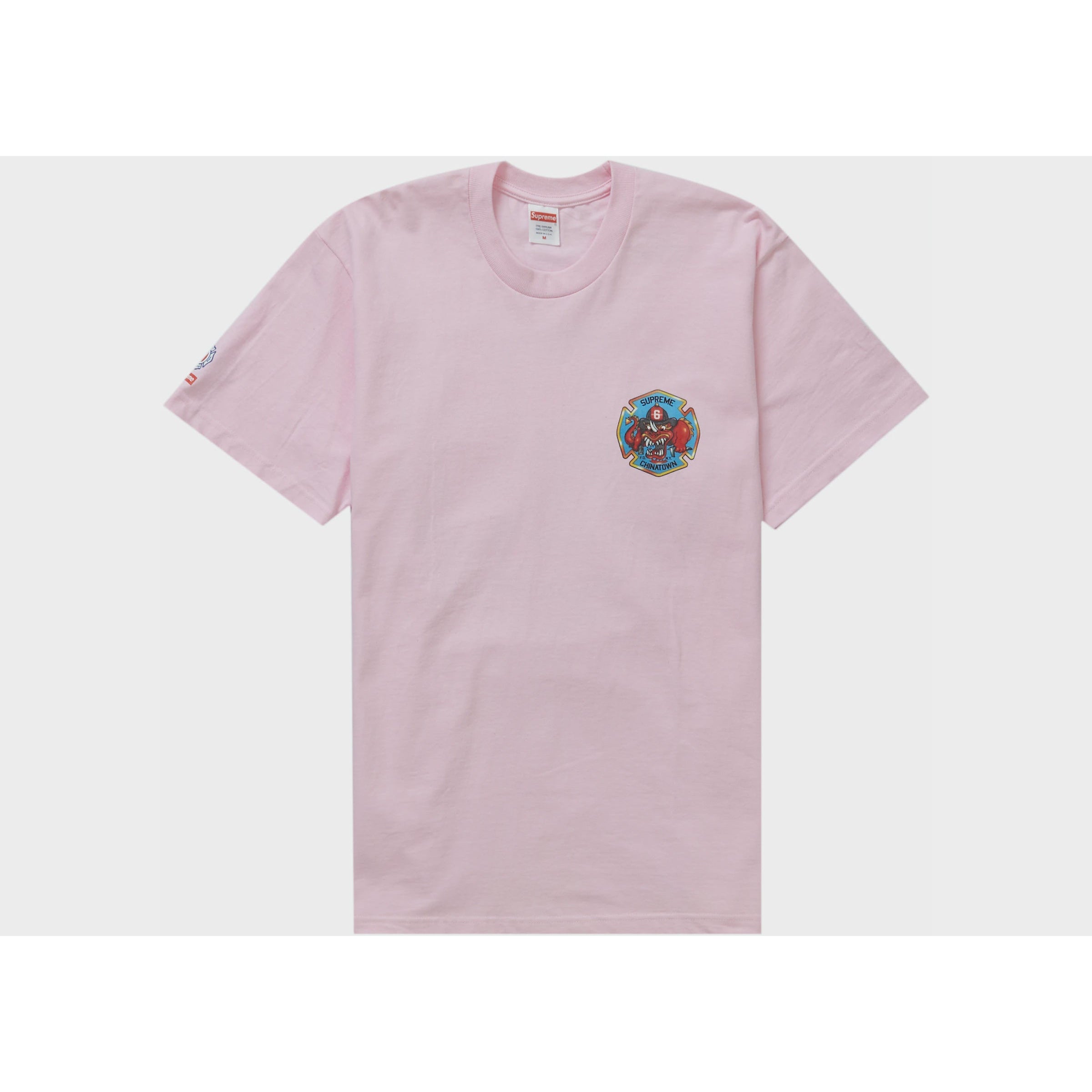 Supreme FDNY Engine 9 Tee - Light Pink