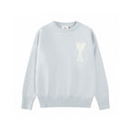AMI Paris Classic Jacquard Heart Crewneck Sweater – 2025SS