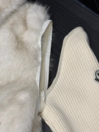 Moncler Faux Fur Convertible Jacket