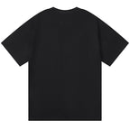 Purple Brand Logo Pattern Print T-Shirt