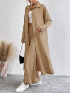AIMIE™ - Cozy Long Sleeve Top & Wide Leg Trousers Set