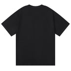 Purple Brand Logo Pattern Print T-Shirt