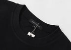 Purple Brand Logo Letter Pattern Print T-Shirt