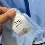 AMI Paris Classic Satin Shirt – 25FW