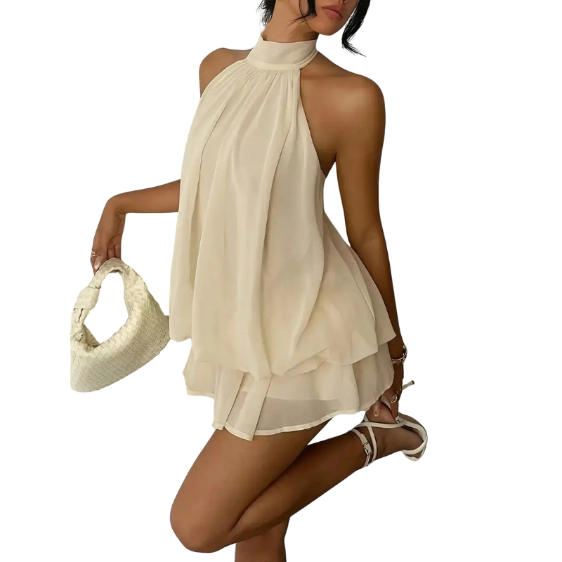 CATHY™ – Stylish Tie Back Summer Mini Dress