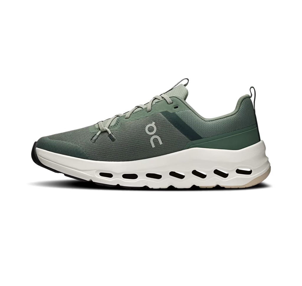 ON Big Kid's Cloudleap Olive/Ghost