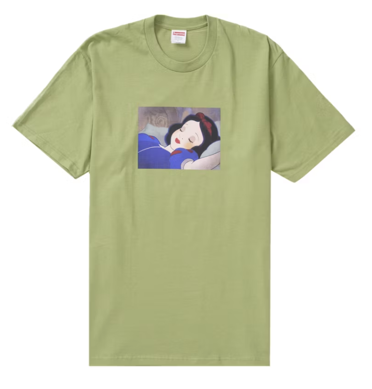 Supreme Snow White Tee - Moss